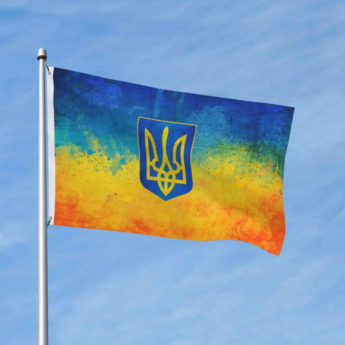 Ukraine Flag Flag Outdoor Banner 2 Grommets Ukrainian Decoration Double Sided 60x90 90x150cm Flags
