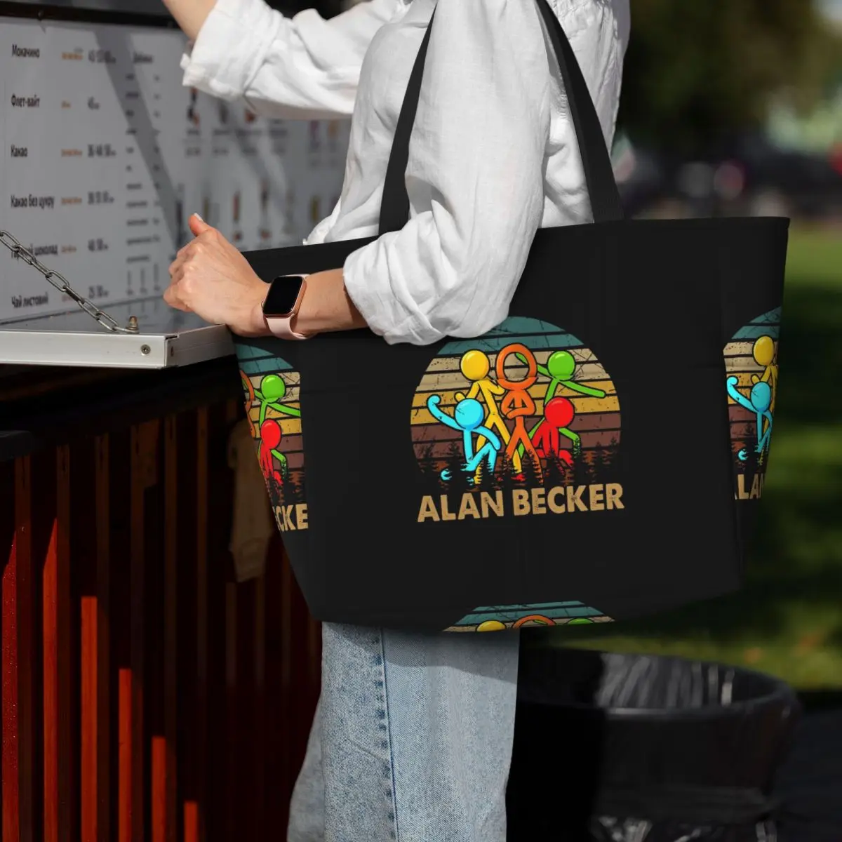 

Ретро Love Animatiors Alan Design Becker Пляжная большая сумка Спортивная сумка для тренажерного зала Йога Duffle Большая сумка-тоут Женская дорожная сумка Сумка для фитнеса