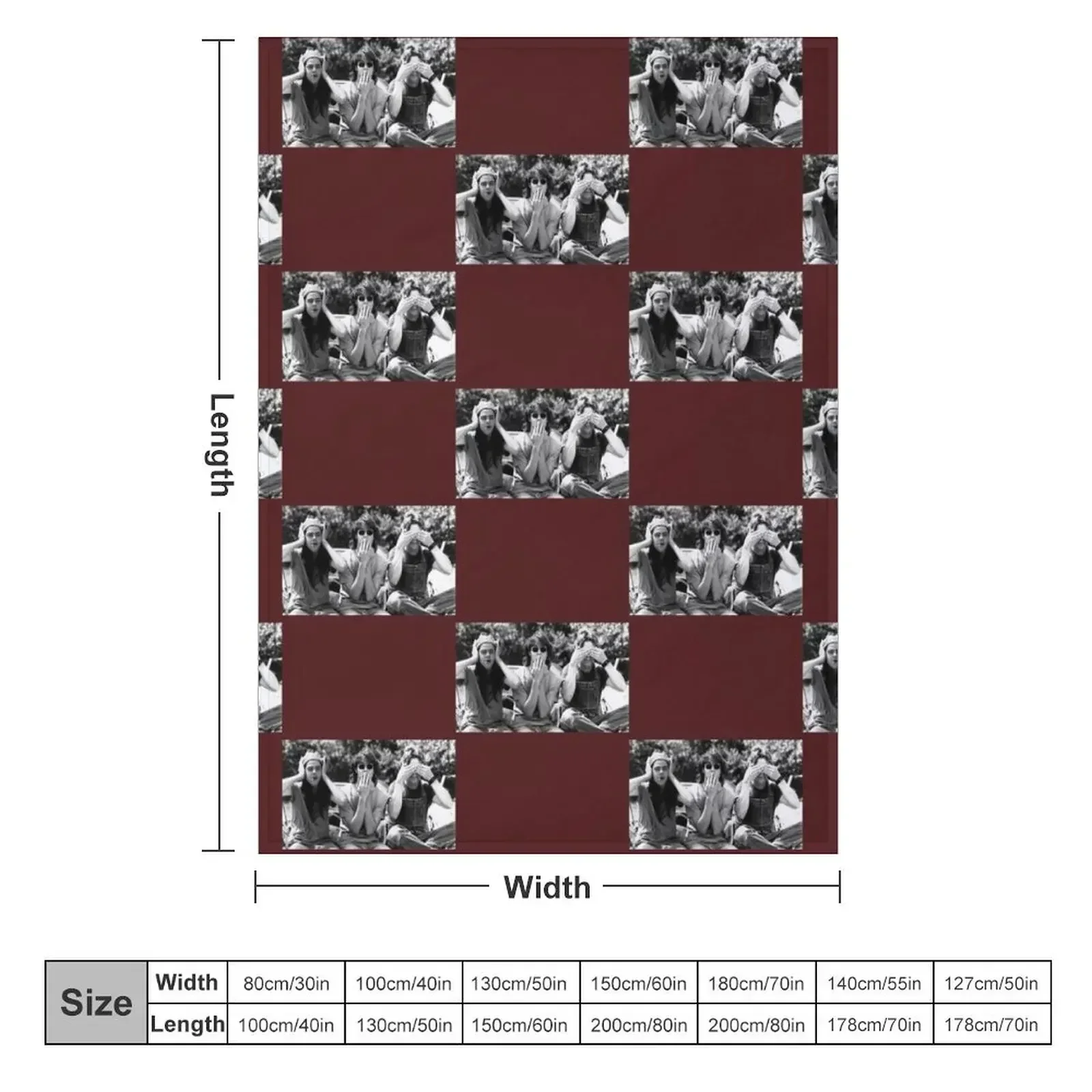 See no evil, Throw Blanket Baby Soft Plush Plaid Moving Blankets