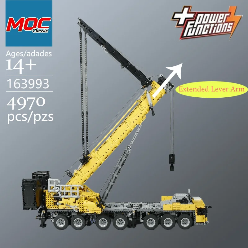 Specially Customized MOC Grove GMK7550 Crane Includes Support Stand Technic Model - Trendy Educational Toy, Stress-Relieving Toy