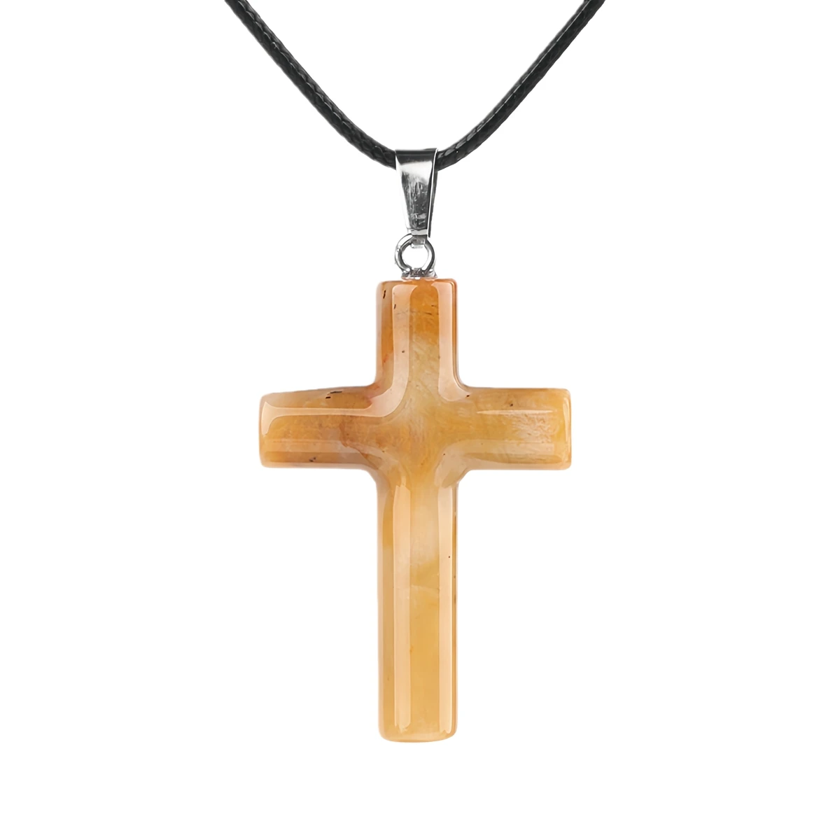 اليدوية مشتهى مجنون العقيق الصليب الأحجار الكريمة قلادة قلادة للنساء الرجال شفاء شقرا 27x40 مللي متر كريستال سحر المختنق مجوهرات