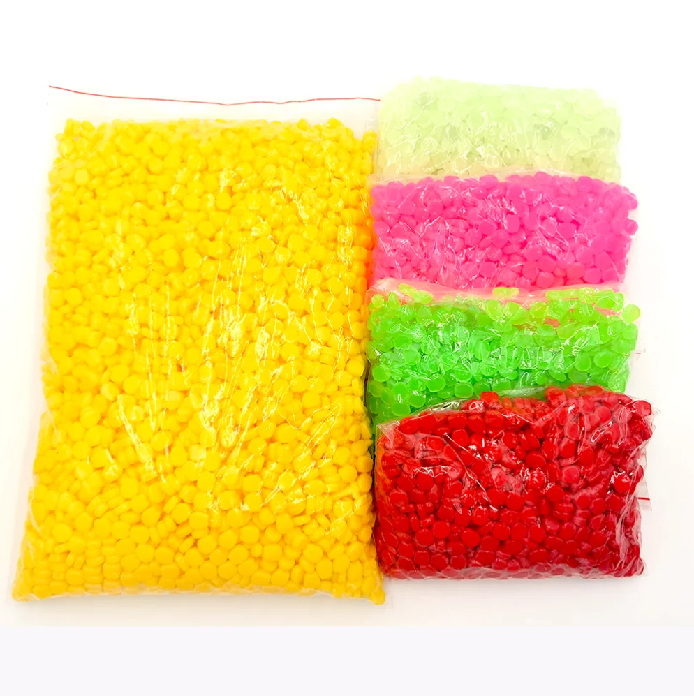 100PCS/lot Flavor Floating Corn Kernels Taste Flavor Articulated Bait Silicone Artificial Baits 1cm 0.3g Soft Fishing Lure Fish