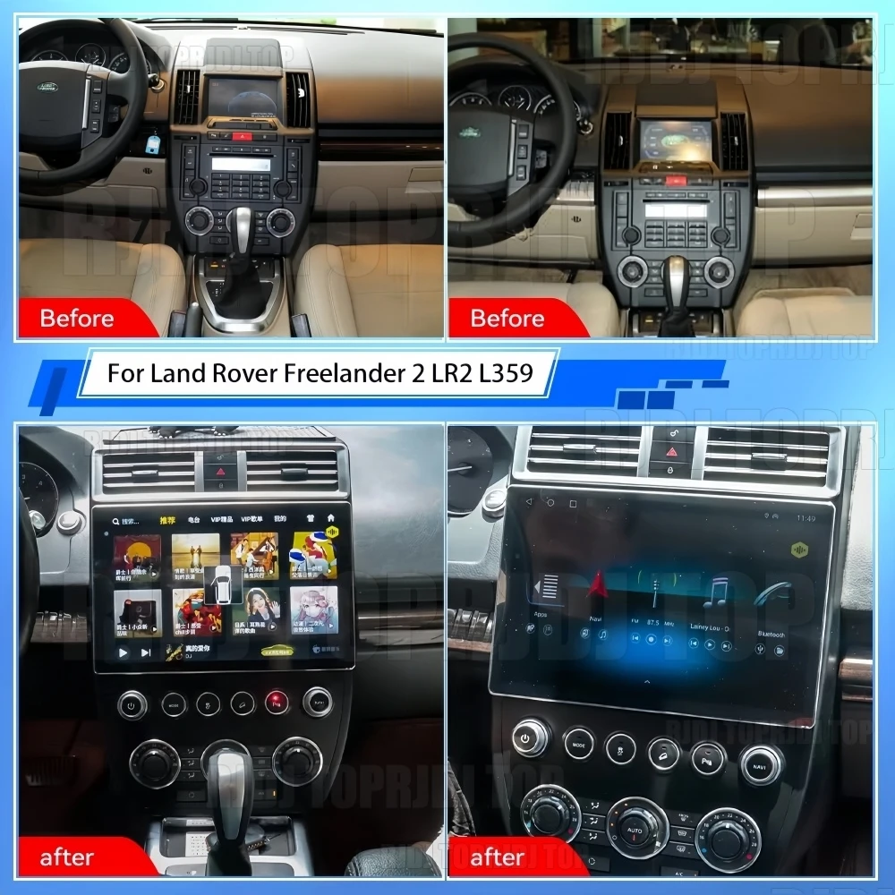 Android Air button Radio Car Multimedia For Land Rover Freelander 2 LR2 L359 2006~2015 Auto Stereo GPS Player Navigation CarPlay