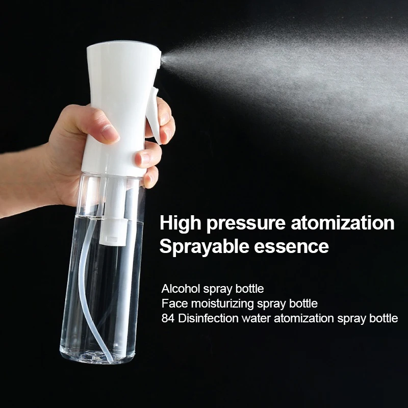 300ml High Pressure Spray Bottles Refillable Bottles Continuous Mist Watering Can Automatic Salon Barber Water Sprayer