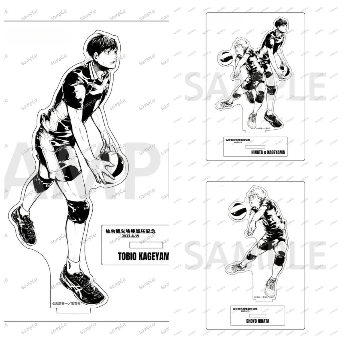 

Game Shoyo Hinata Tobio Kageyama Acrylic Stand Doll Anime Figure Model Plate Cosplay Toy for Gift