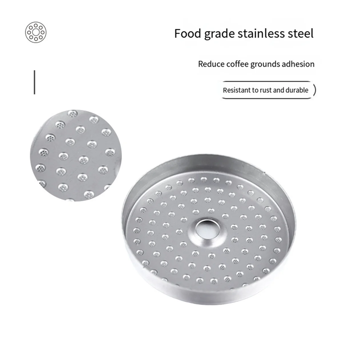 شاشة دش مكونة من قطعتين وحلقة بخار من السيليكون مقاس 54 مم متوافقة مع آلات الإسبريسو Breville Sage