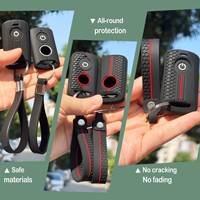 A Set/2pcs Keychain+key Case For YAMAHA Xmax 250 2025 Nmax Turbo 160 Xmax 250 N-MAX 125 V2 V3 Tricity 300 Key Holder Remote Cap