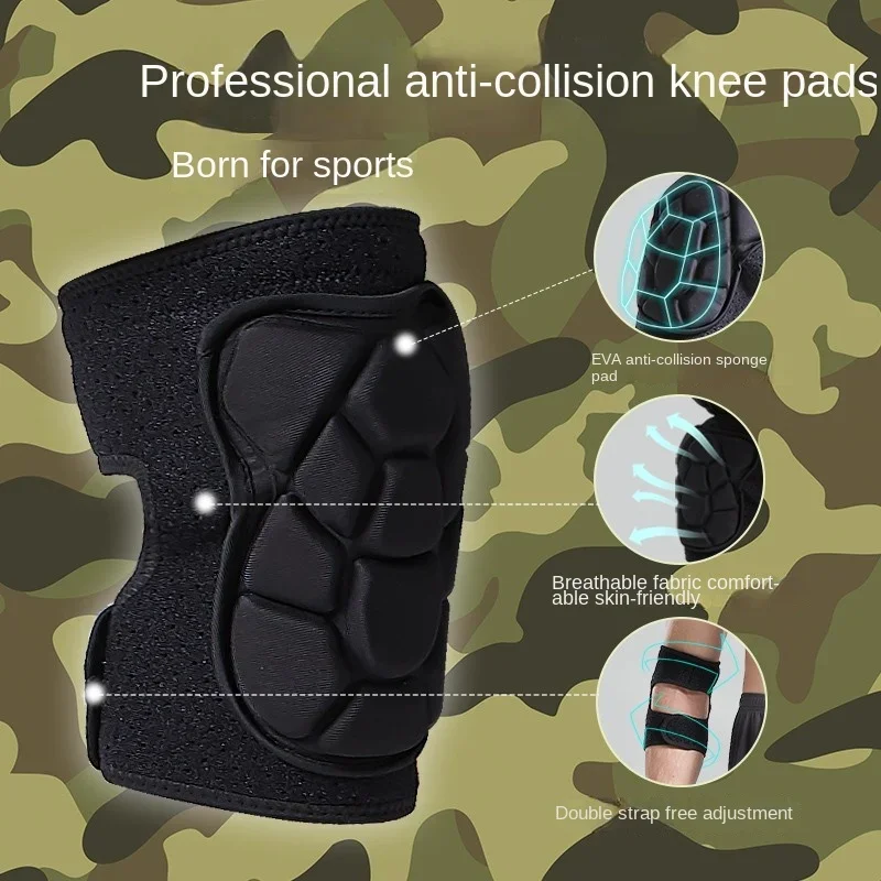 

Knee Guard Elbow Sports Knee Tactical Crawling Training Recruits Goalkeeper Guard Kneeling Anti-fall Thick Military Training