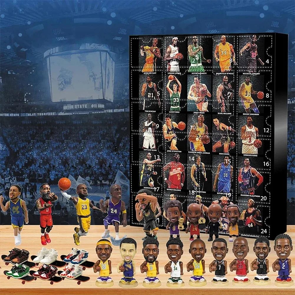 Basketball Advent Calendar 2024 24 Days Christmas Countdown Calendar Holiday Advent Calendar Xmas Gift for Kids Adults Teen Boys