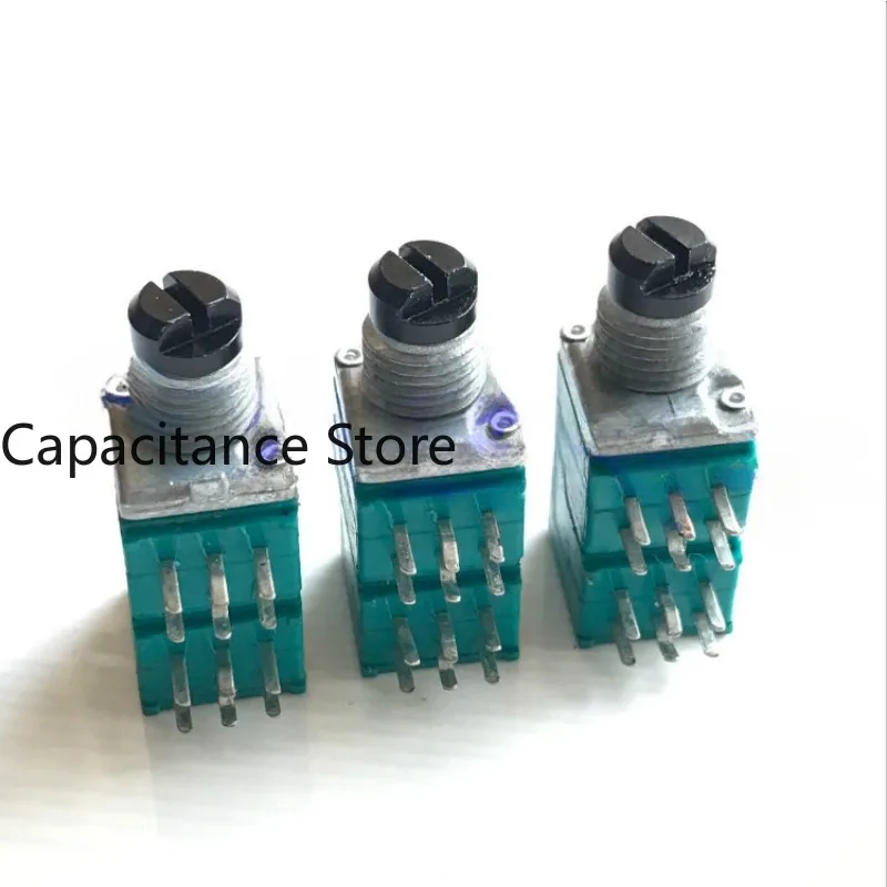 

5PCS RK097 precision potentiometer with stepper 4-link E20K/E50K amplifier, sound volume 12 pins