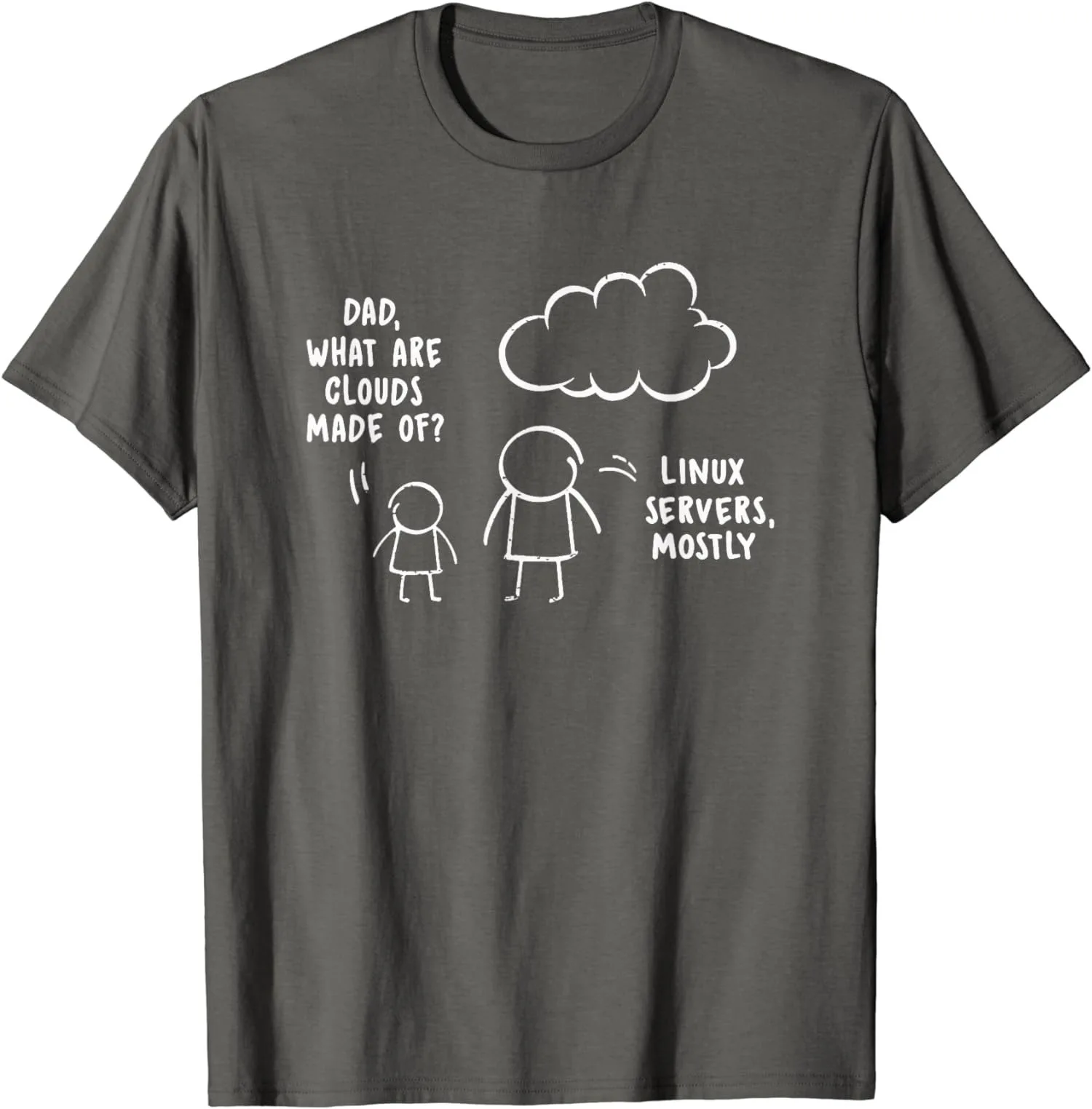 Papa What Are Clouds Made Of Cloud Server Gift T-Shirt unisexe S-5XL