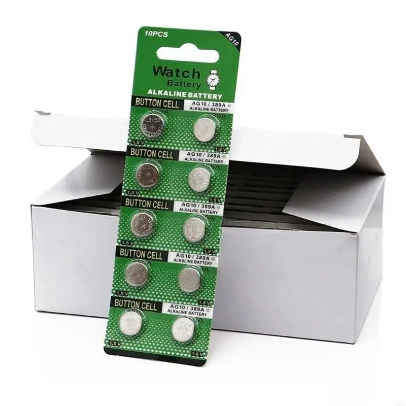 12pc LR1130 AG10 Button Batter