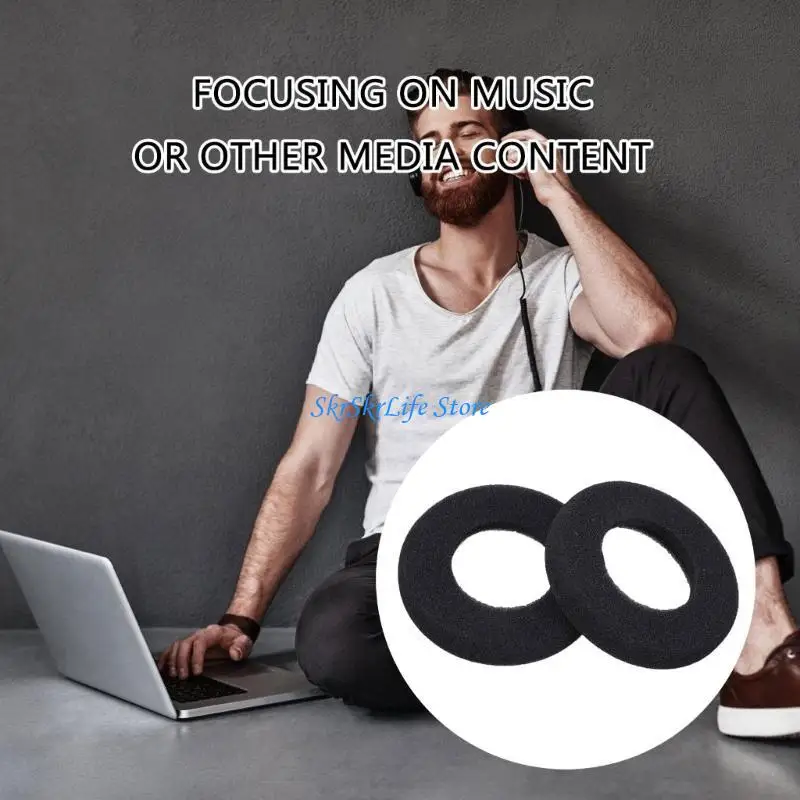 E65E 1 par almohadilla oído espuma cómoda para sr225x sr325x reemplazo auriculares con cable