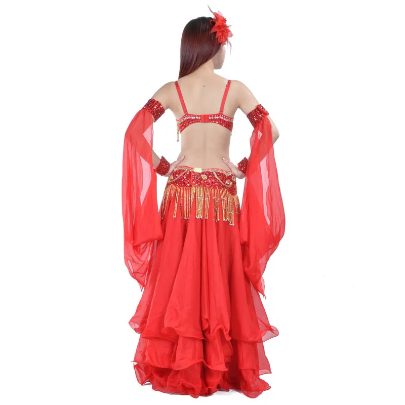 Traje de dança do ventre personalizado, técnica de bordado de contas, sexy, borla, conjunto de performance