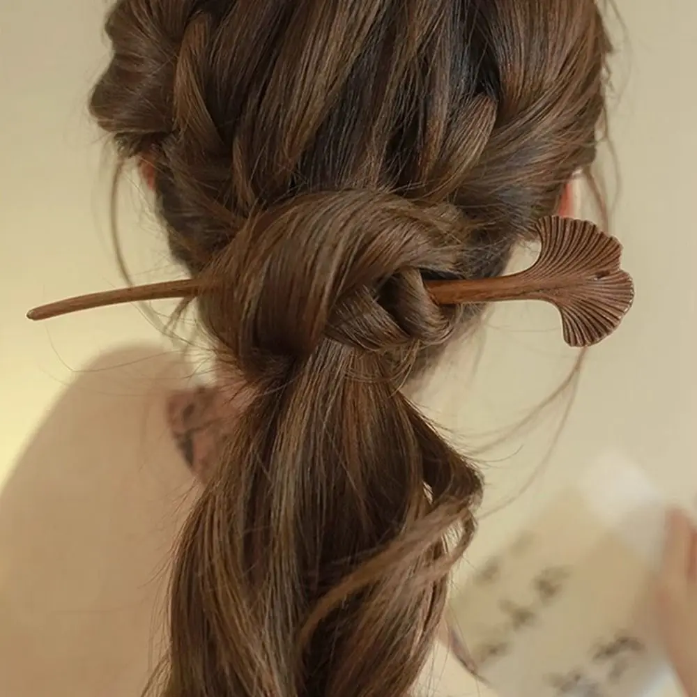 Wood Wooden Hair Stick Butterfly Cat Chinese Style Hairpin Hair Sticks for Long Hair Hair Chopstick Hanfu Headwear Cheongsam