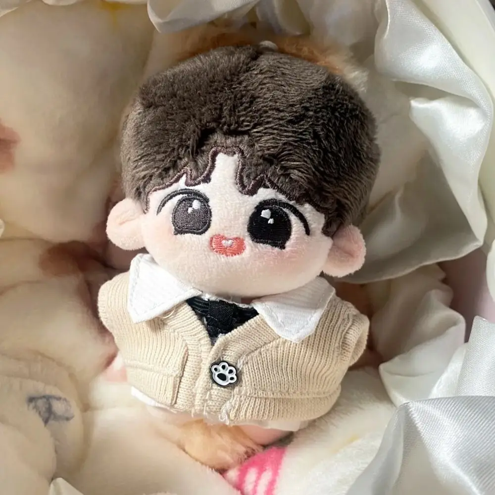 

No Attributes Dolls Clothes Uniform 10cm Cotton Clothes Pants Shirt Clothes Outfit T-shirt Lovely Dress Up Set 10cm Cotton