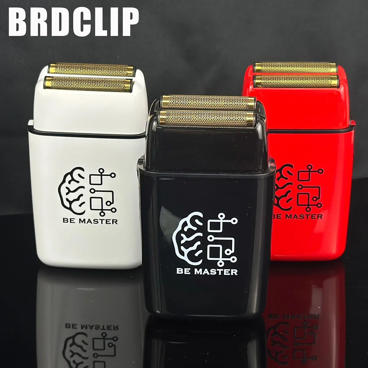

BRDCLIP 609, бритва с двойной фольгой, профессиональный мужской электрический триммер для бороды, машинка для стрижки волос, парикмахерская машинка для стрижки волос