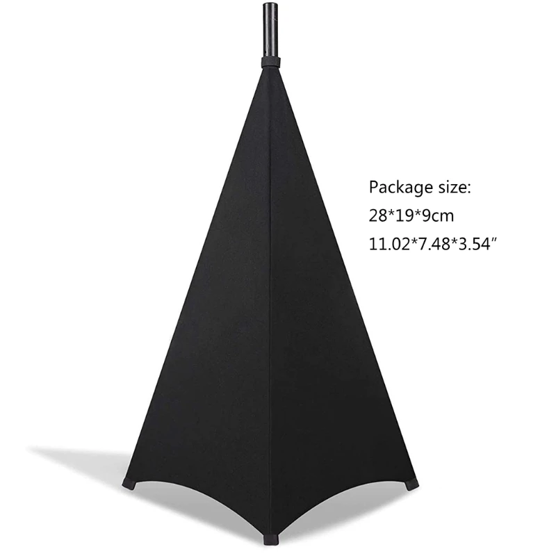 Speaker Stand Cover with 360 Degree Cover, Floor Speaker Tripod Scrim Cover Universal DJ Light Speaker Stand Skirt