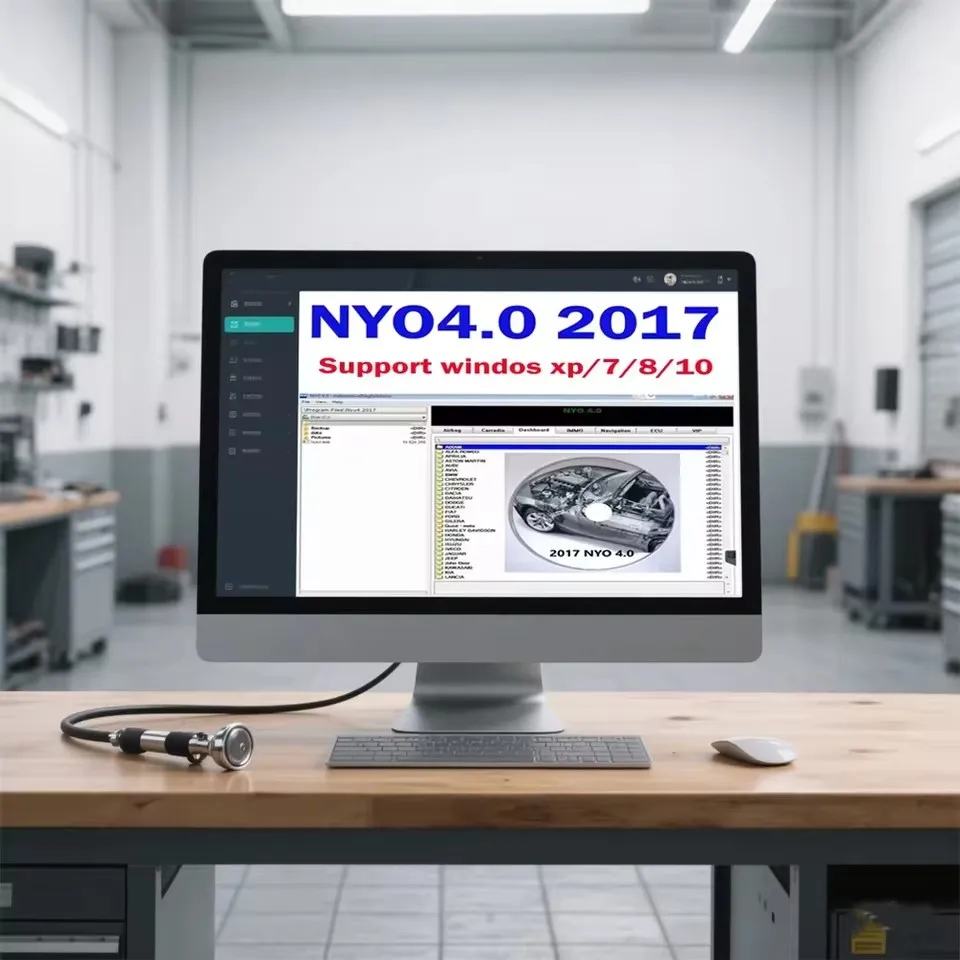 NYO4.0 Car Diagnostic Software 2017 Update with Install Video Vehicle Inspection Maintenance Tools Repair Tuning VCI Scanner