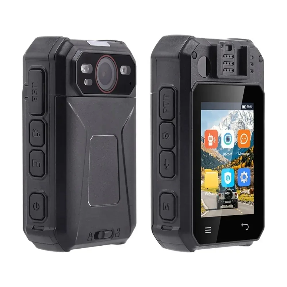 UNIWA BC001 2.4 ” Police Body Wearable Camera Android Smart IP66 IR Night Vision Body Camera with PTT Mini Body Camera Full HD