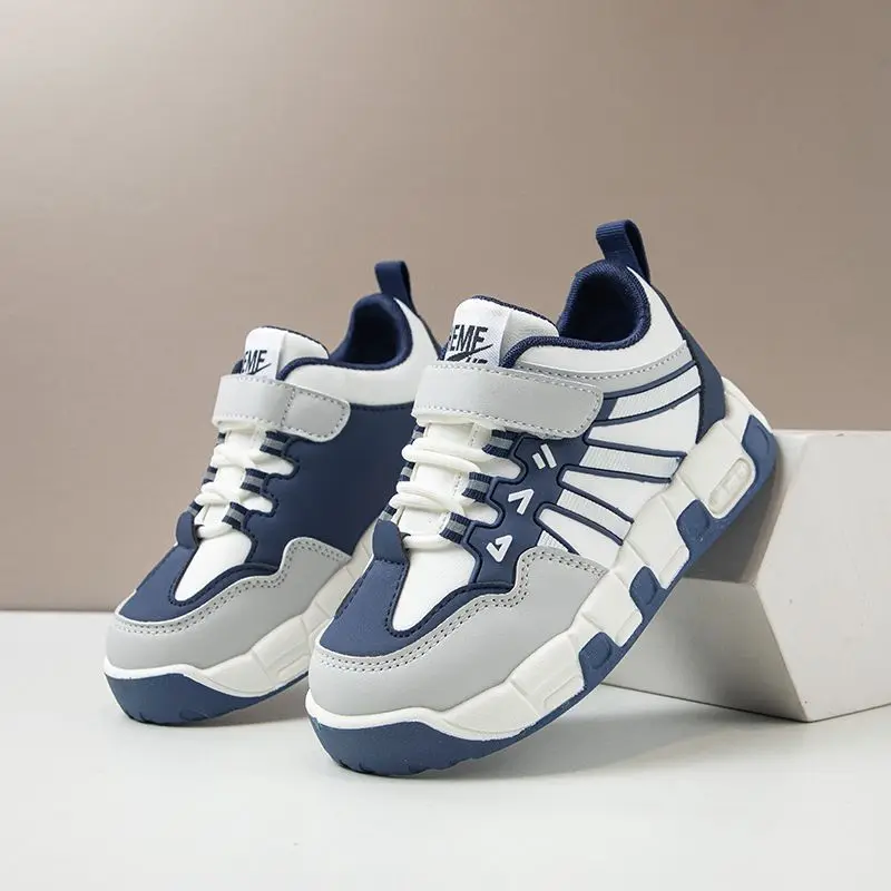 Boys Waterproof Leather Running Shoes Kids Athletic Sneakers Spring Autumn Big Size School Casual Trainers Comfortable