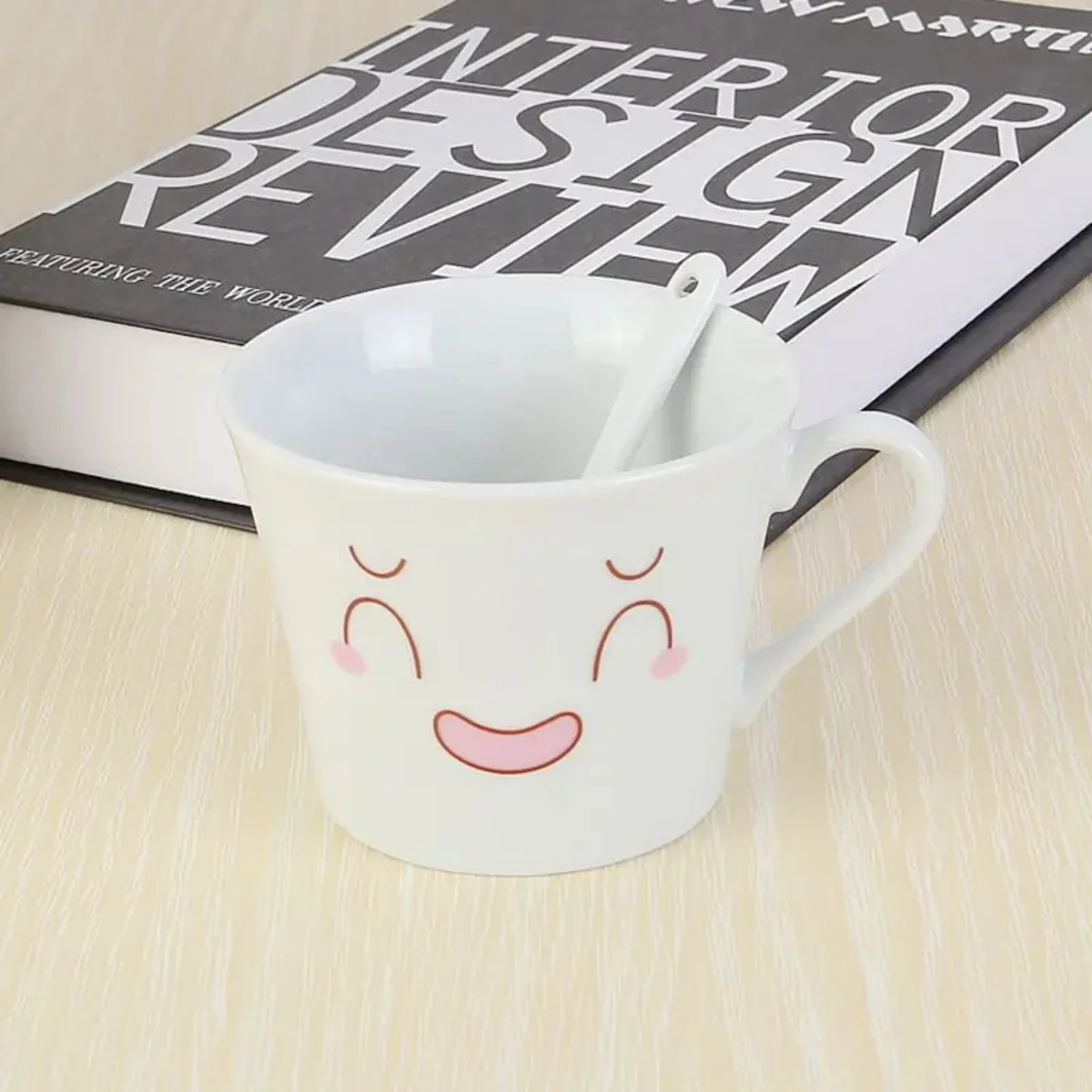 Charming, Adorable, and Cute Ceramic Cartoon Friends Coffee Mugs - Lovely Smiling Drinkware for Milk Tea - ZM120106 image 6