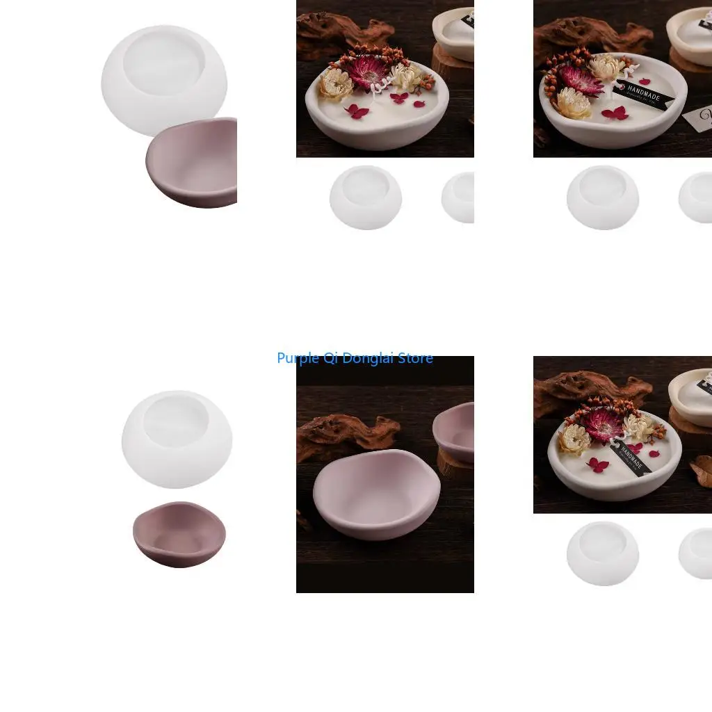 L21E Creative Silicone Bowl Mold for Handmade Crafts Jewelry Trays and Gifts