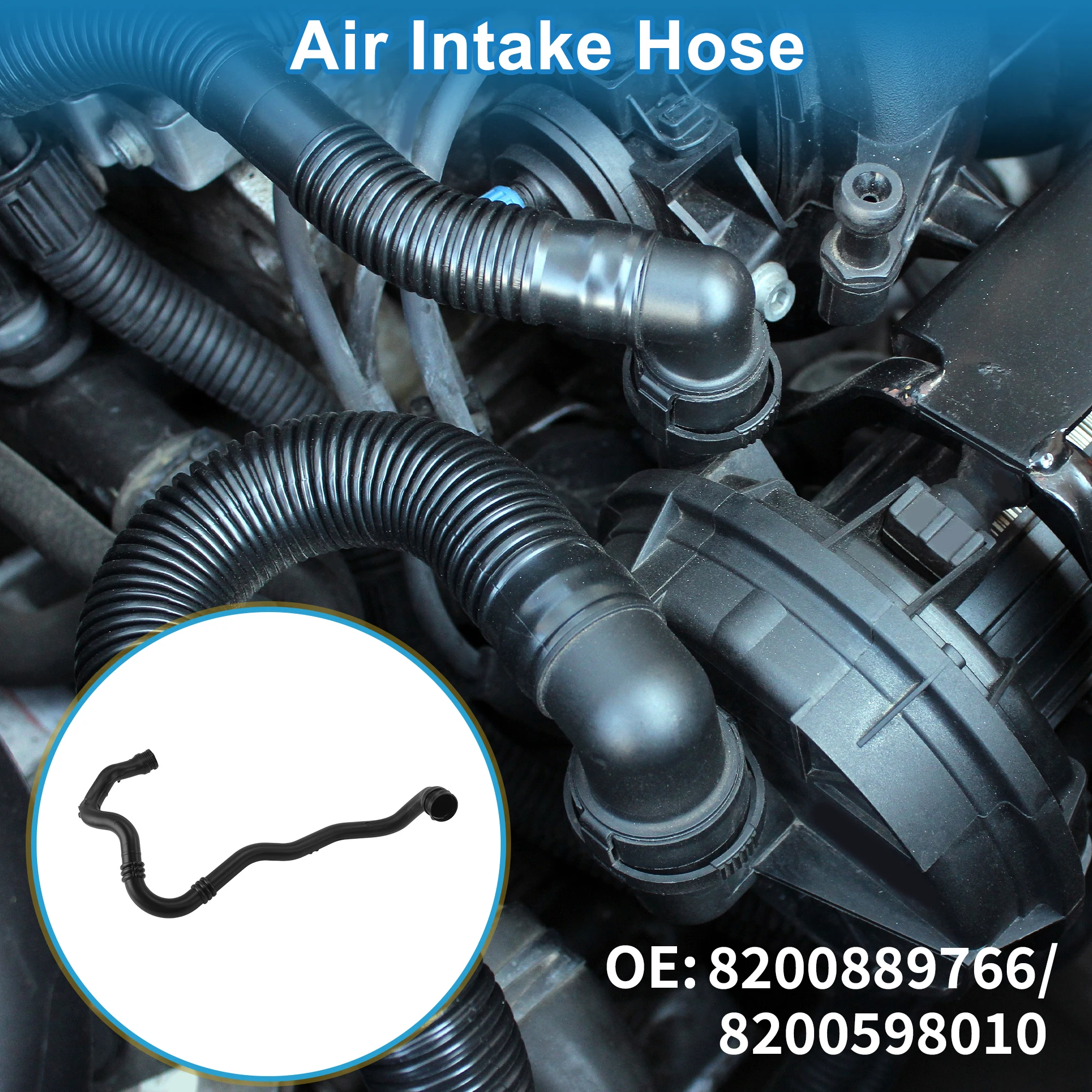 

X Шланг воздухозаборника двигателя Autohaux для Dacia Sandero 2008-2011 No 8200889766/8200598010