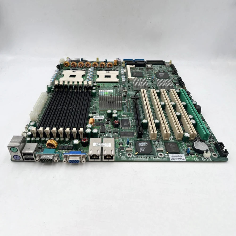 

X6DH8-XG2 Двусторонняя рабочая станция с процессором, игровой хост для выравнивания мощности, двойной 604-контактный разъем FC-mPGA4, серверная материнская плата