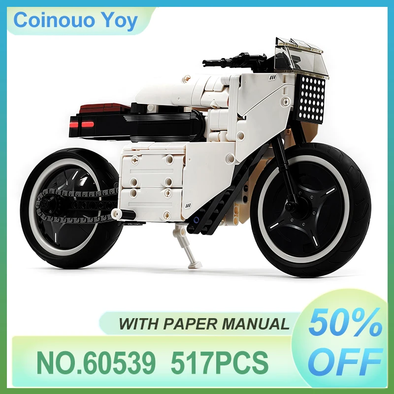 Desk Decor New 60539 MOC Motorcycle Building Blocks Sports Speed Vehicle Model Brick Assembly Puzzle DIY Toys Christmas Gift Kid