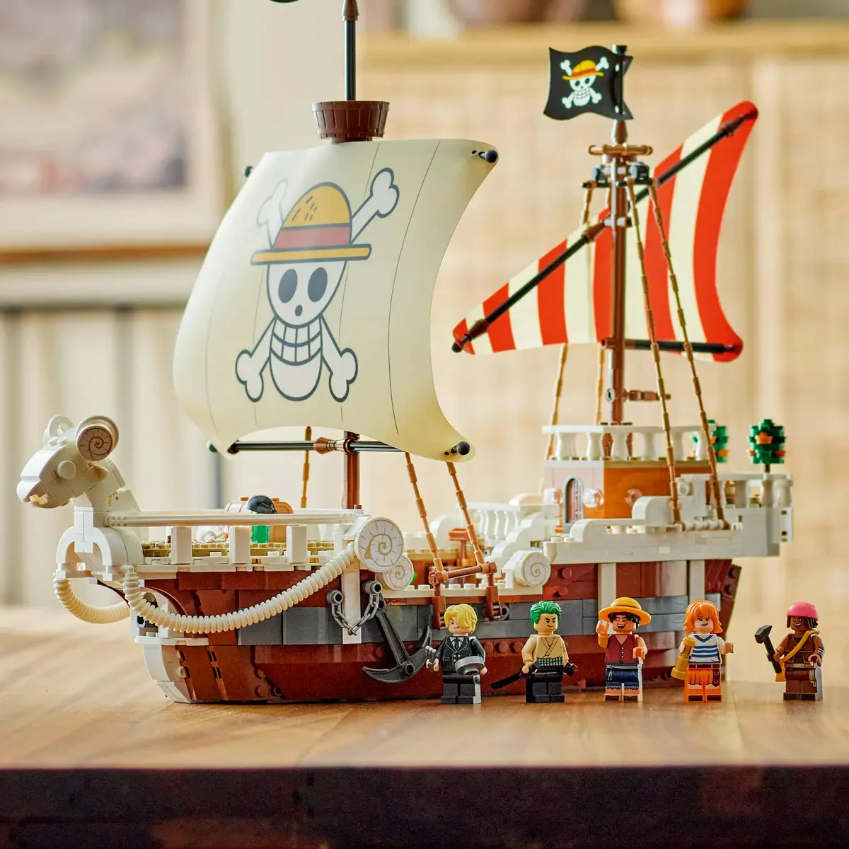 ليغو ®   مجموعة بناء The One PIECE Going Merry Pirate Ship 75639 تقدم هدية رائعة للأولاد والبنات من سن 10 سنوات فما فوق 1376 قطعة