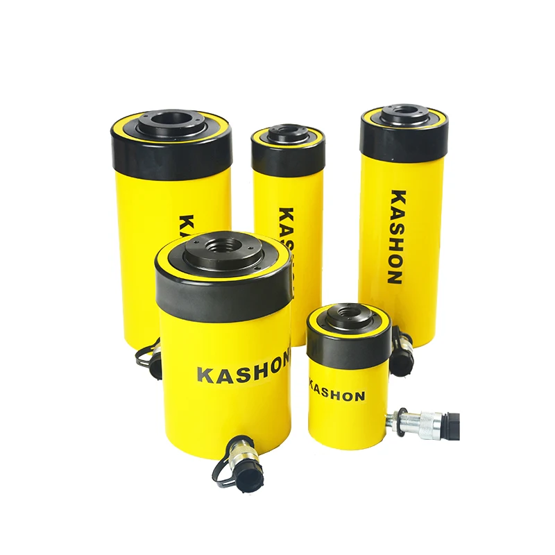 Cilindro hidráulico telescópico oco de 12 toneladas de ação única RCH-120