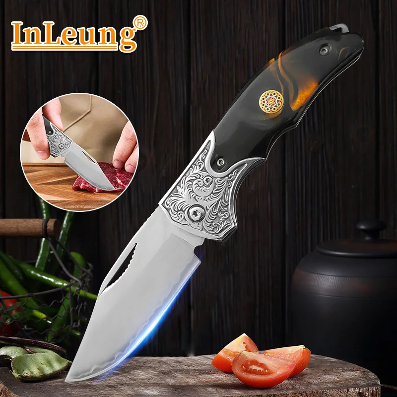 High-carbon Steel Folding Boning Knife Kitchen Chef Knife Meat Cleaver Fruit Paring Utility Knife Cutter Vegetable Cooking Tools