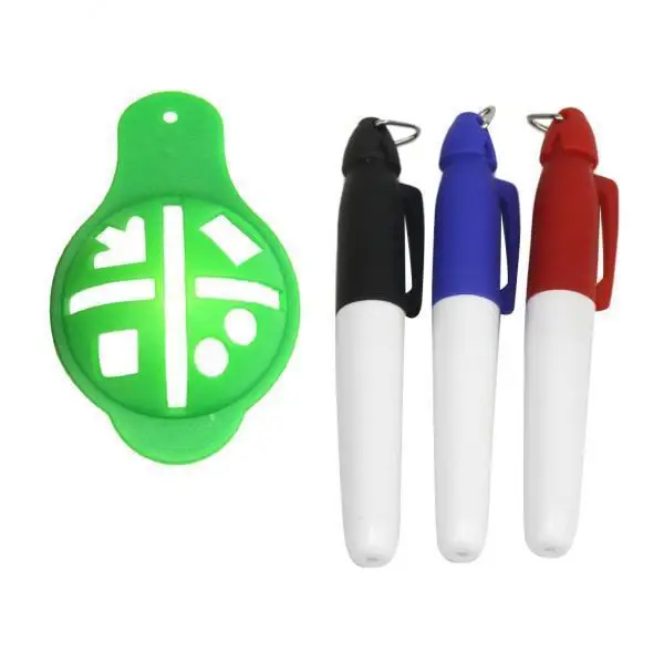 Golf Ball Liner Marker Golf Alignment System Drawer Plastic Template for Swing Practice Trainer