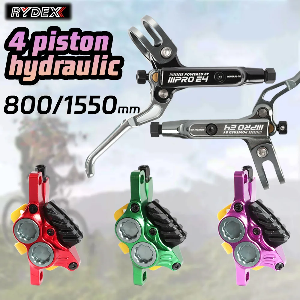 

4-piston Hydraulic Brakes For Shimano Deore Slx M6100 M6120 M7100 M7120 M8100 M8120 Mountain Bike Mtb Bicycle Disc Brake