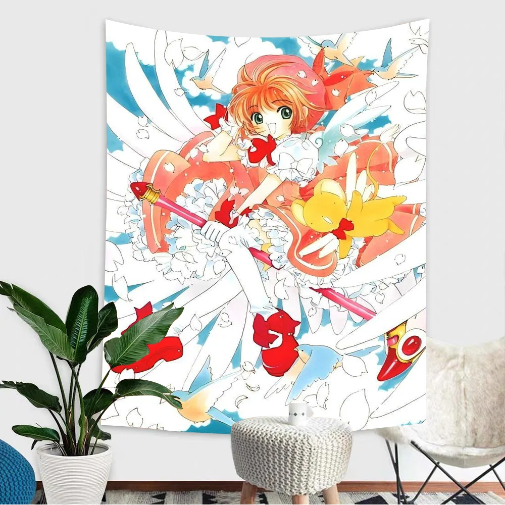 Card Captor S-sakura Thema Hintergrund Geburtstag Party Dekoration Baby Geschenke Raum Dekoration Banner Kinder Fotografie Requisiten
