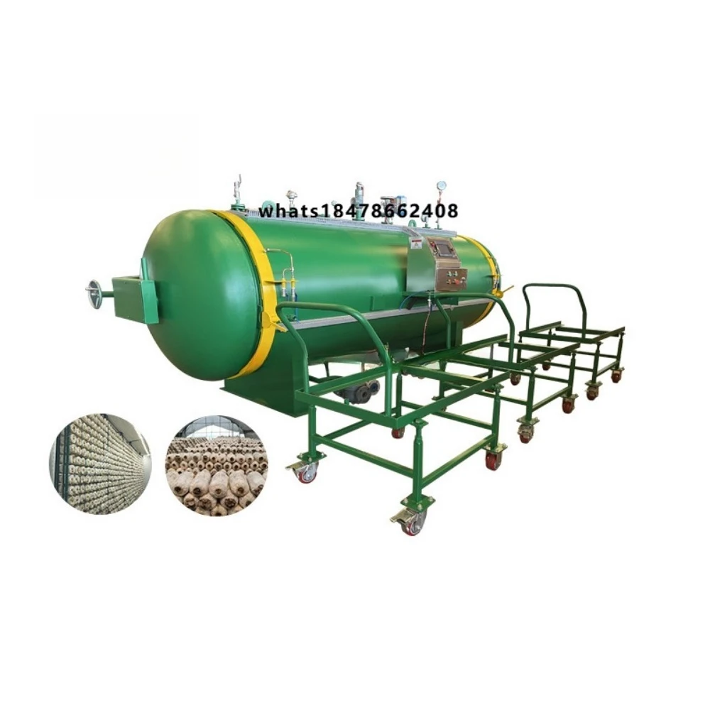 Mushroom Substrate Bags Automatic Sterilization Autoclave Chamber for Mushroom