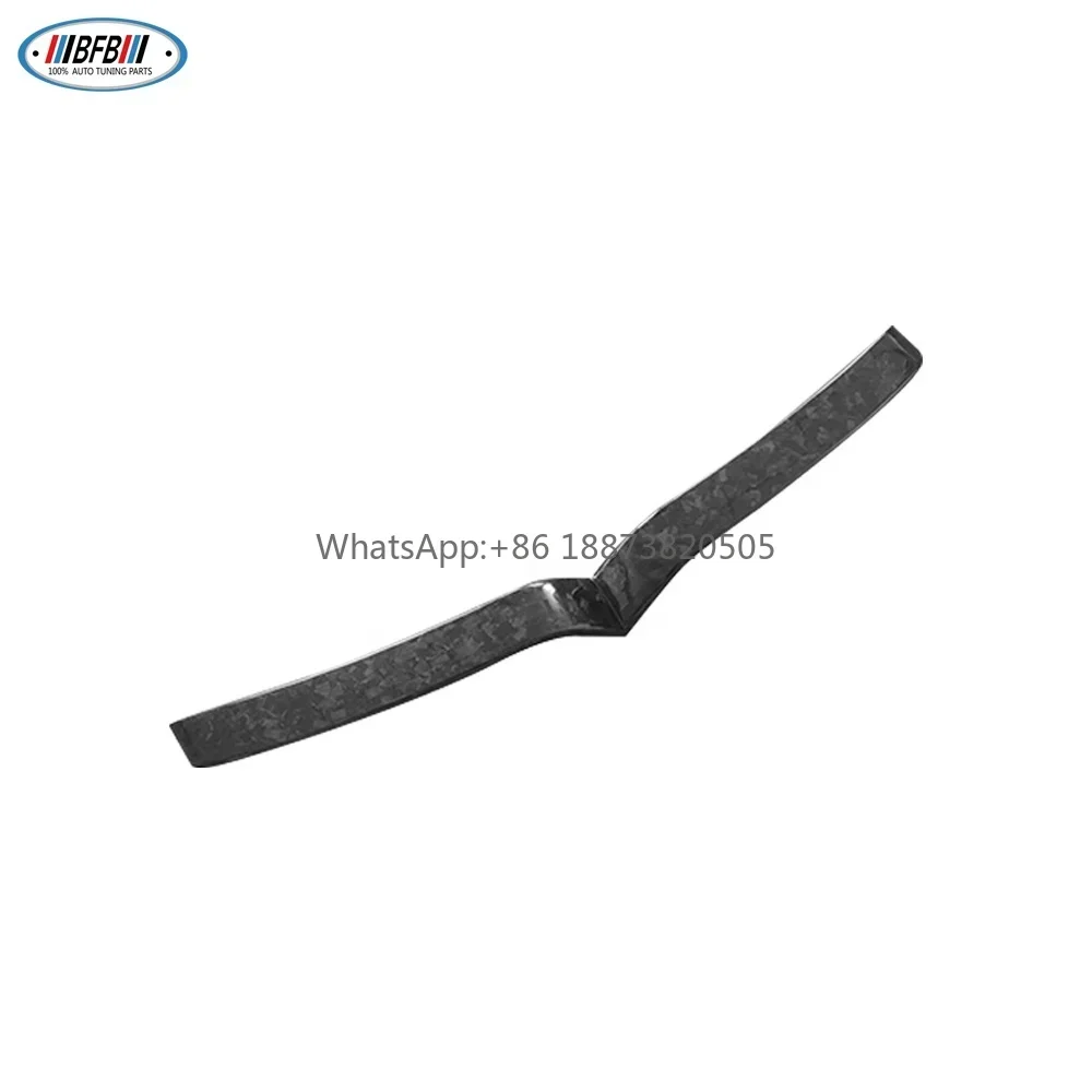 Forged Carbon Fiber Front Grille V Trim Cover Grill Decoration Panel  For Tesla Model S 2016-2022