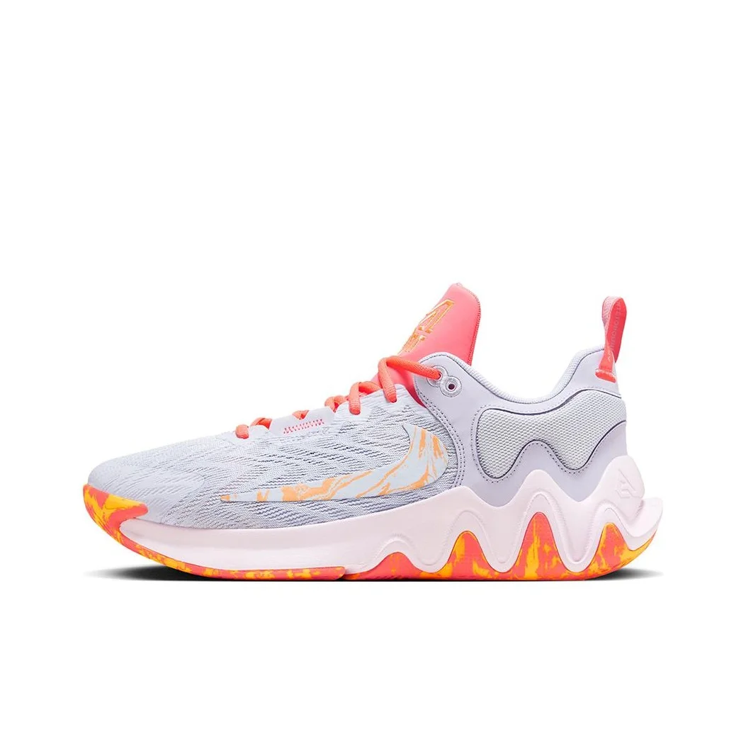 Nike Giannis Immortality 2 Basketball Shoes Men's Low Top Gray Pink DM0826-600