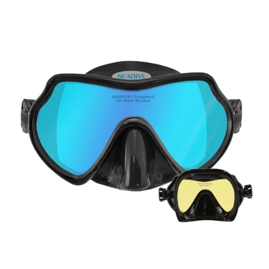 

Eagleye TrueColor-HD Mask with Purge Valve for diving, silicone material, black color, anti-fog and wide field of view