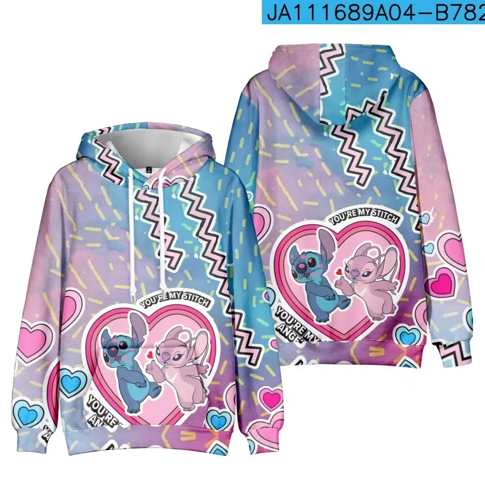 

Autumn Winter Lilo and Stitch Boys Girls Hoodies Disney Hoodies 3D Printed New Pullovers Fashion Men's Hoodies Men's Clothing