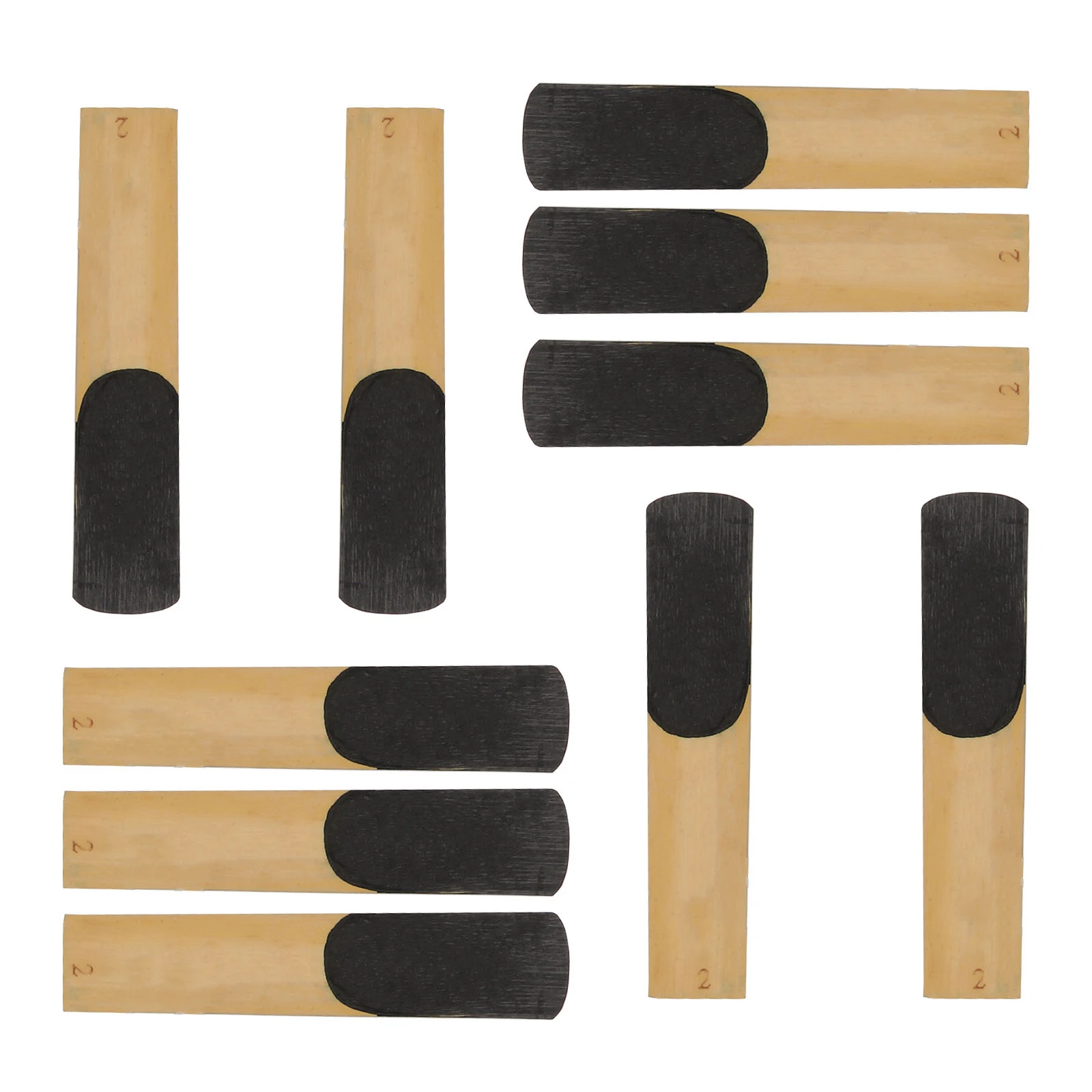 

10 Pcs Saxophone Reeds High Quality Professional Accessories for Tenor Sax Rich Tone Clear Sound Gifts Small Size Instruments
