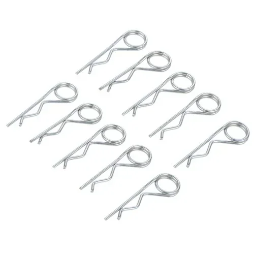 DRELD 20/10/5/2/1pcs Steel Double Ring Cotter Pins Double Coil R Clip Retaining Cotter Hair Pins for Trailer Stroller Cargo Boat