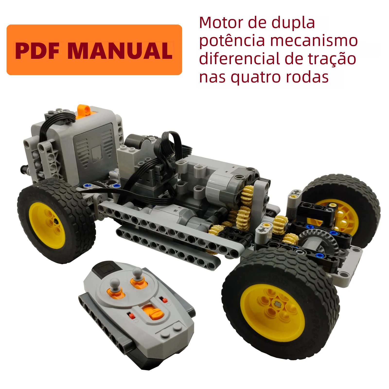 technical-building-block-rc-car-kids-toy-diy-bricks-moc-professional-four-wheel-drive-4wd-differential-mechanism-dual-motor