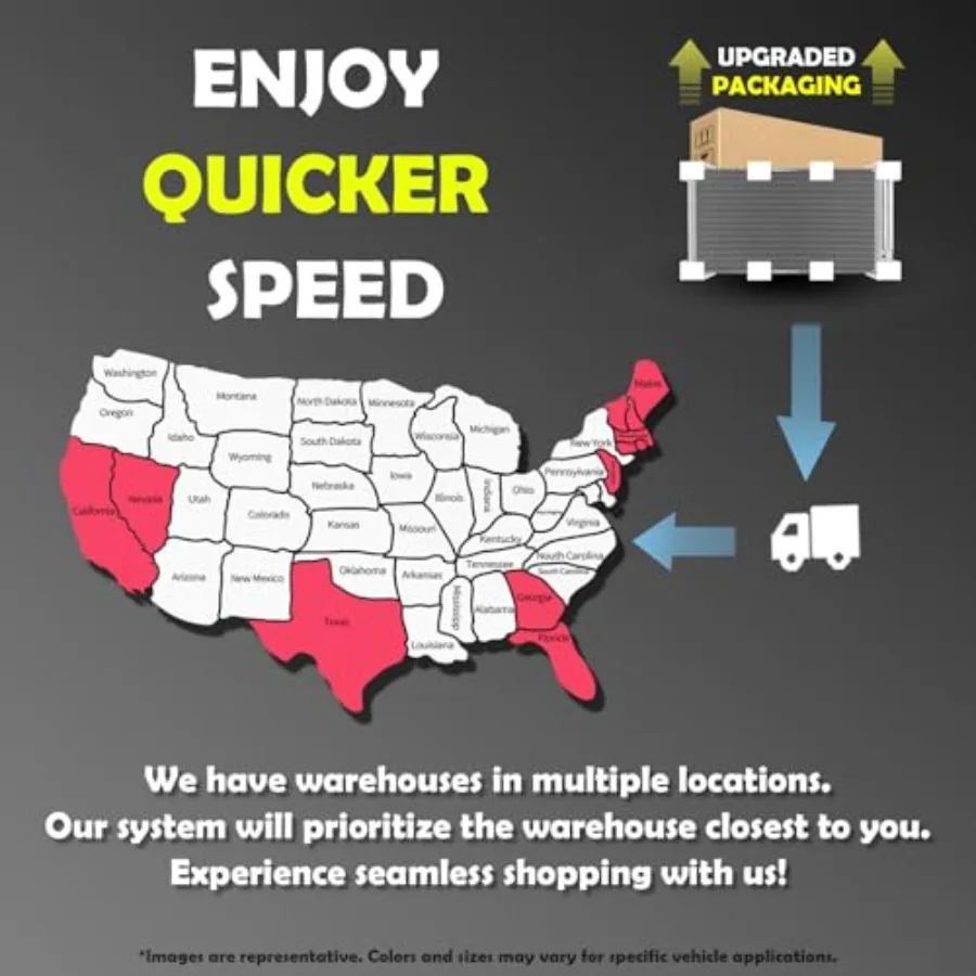 مكثف 4097 متوافق مع محرك Ford Edge 20142012 2.0L L4 لتبريد فعال وأداء موثوق به في السيارات H #6