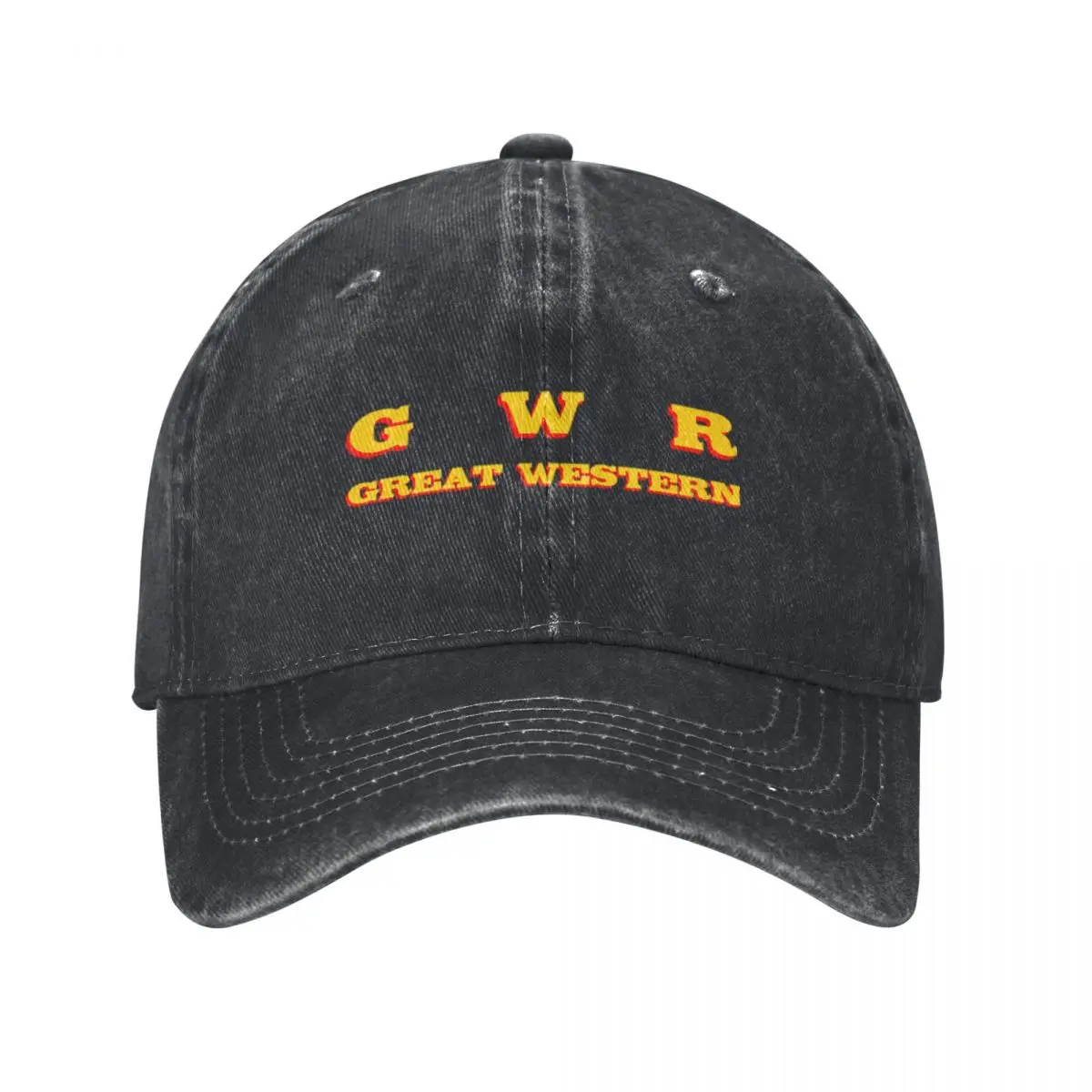 GWR Great Western Railway Baseball Caps Vintage Denim Washed Headwear Unisex Style Outdoor Running Hats