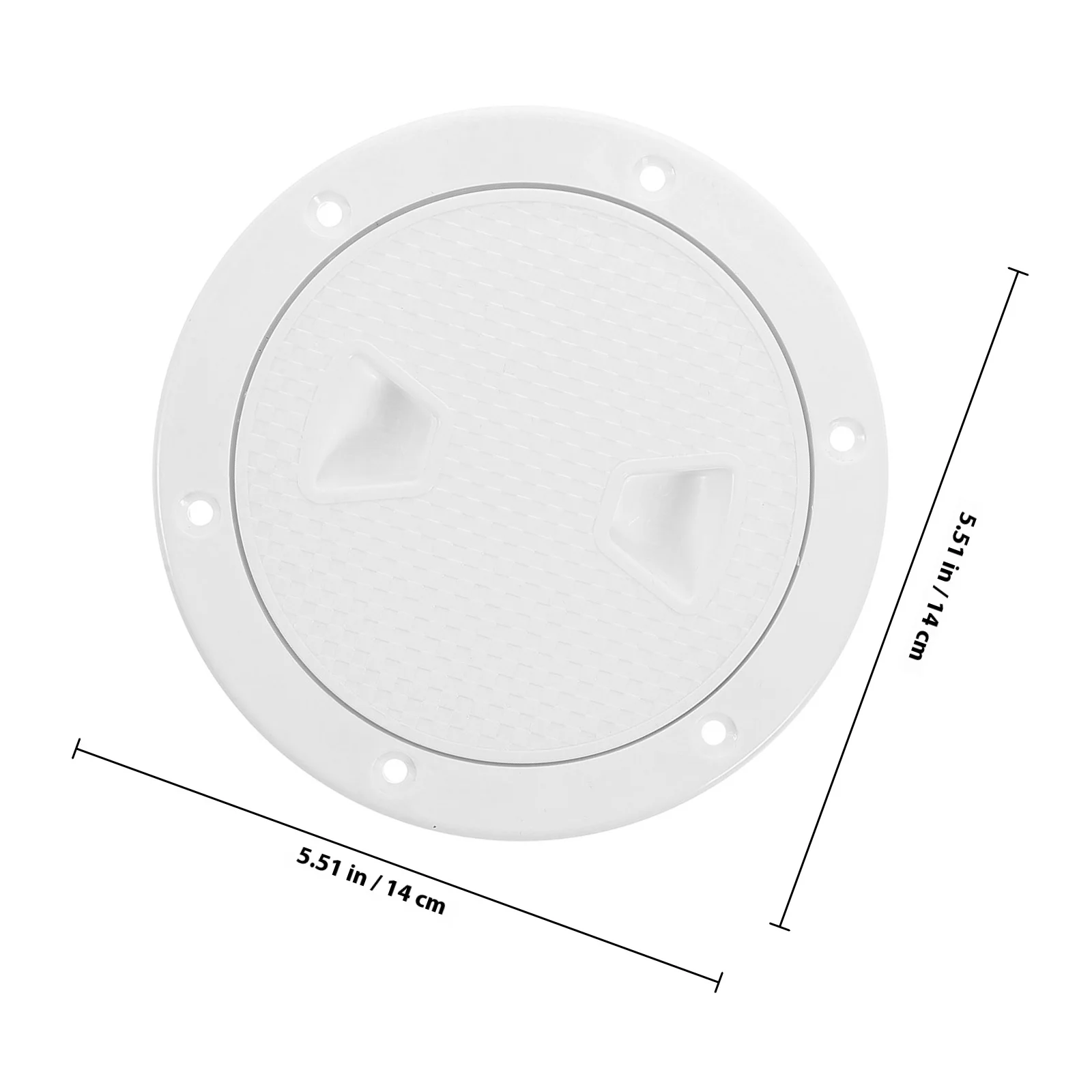 4 Inch Round ABS Non Slip Marine Hatch Cover Boat Deck Plate Splashproof Accessory Yacht Kayak Plastic Boat Hole Cover