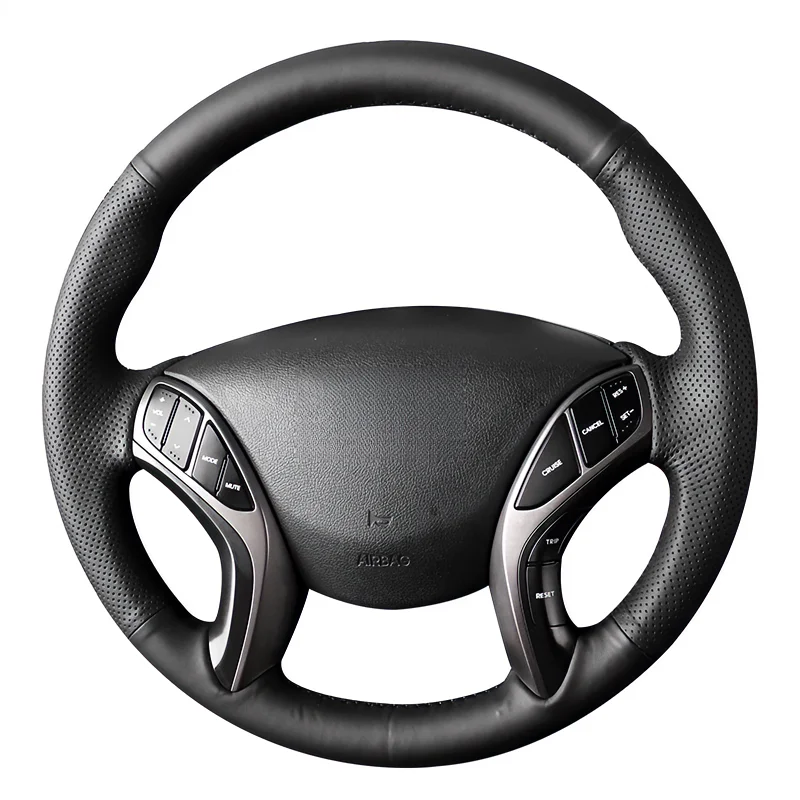 For 12-year 13 15 16 model Hyundai Elantra hand-stitched steering wheel cover Elantra full wrap special handle cover