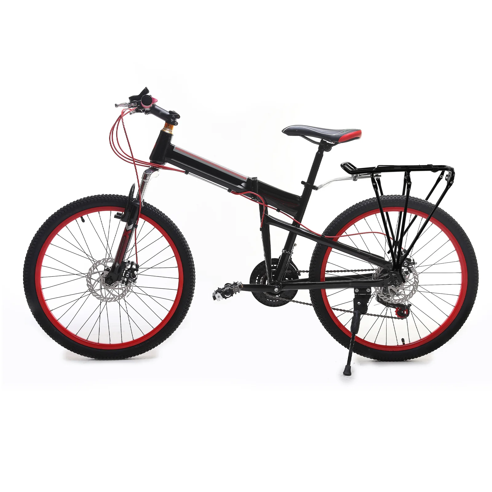 

1pc Bicycle Rear Rack Cargo Rack Alloy Luggage Carrier For Road Disc Brake Bike Storage Container Bike