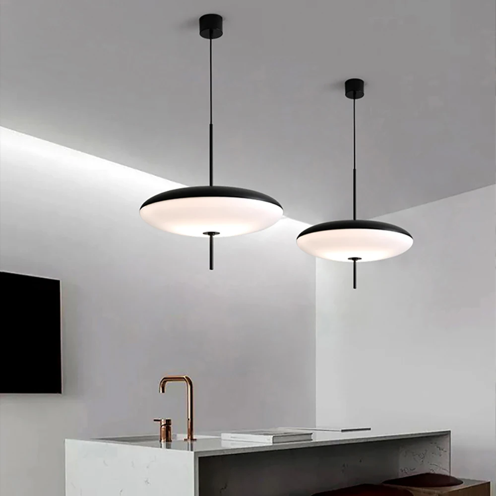 Nordic LED Pendant Light Minimalist Danish Design Vintage Bar Round Table Island Countertop Bedroom Study Dining Room Chandelier